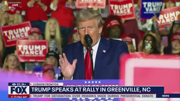 Full remarks: Trump speaks in Greenville, NC