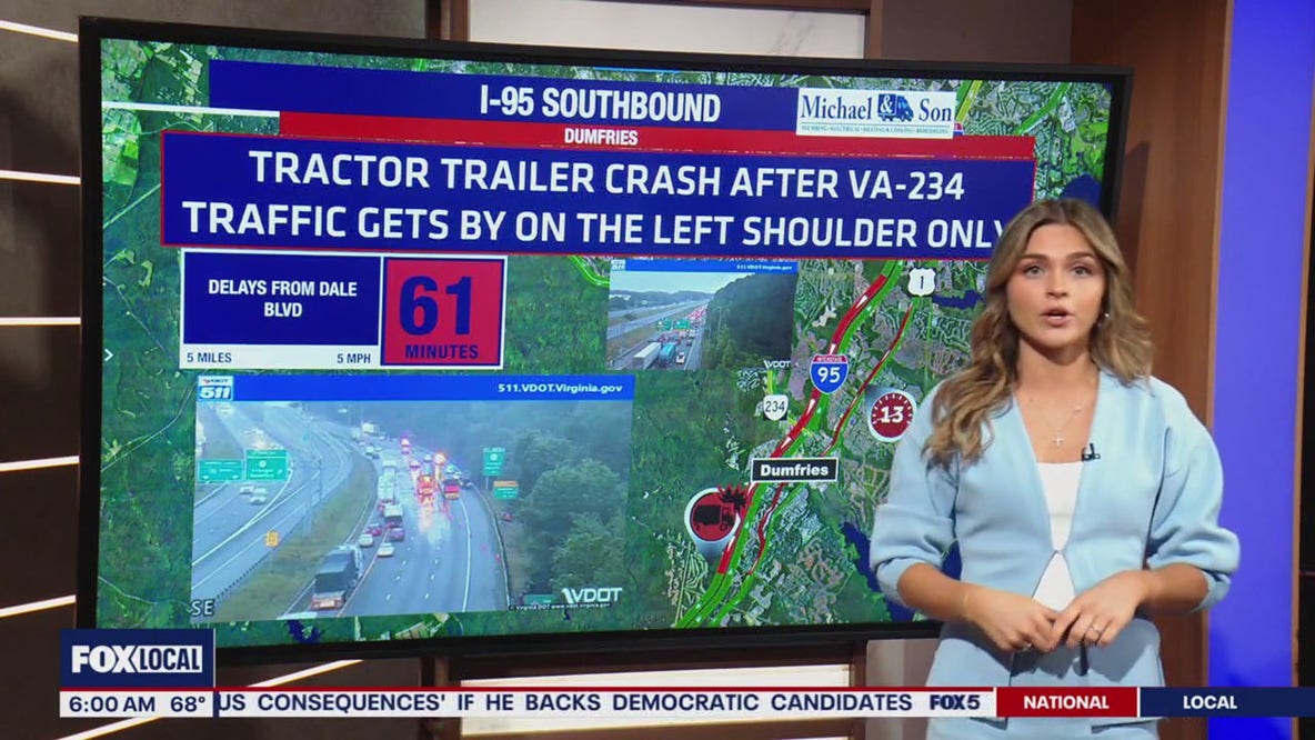 Multi-vehicle crash involving tractor-trailer