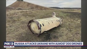 Russia attacks Ukraine with almost 200 drones