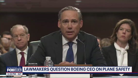 Lawmakers question Boeing CEO on plane safety