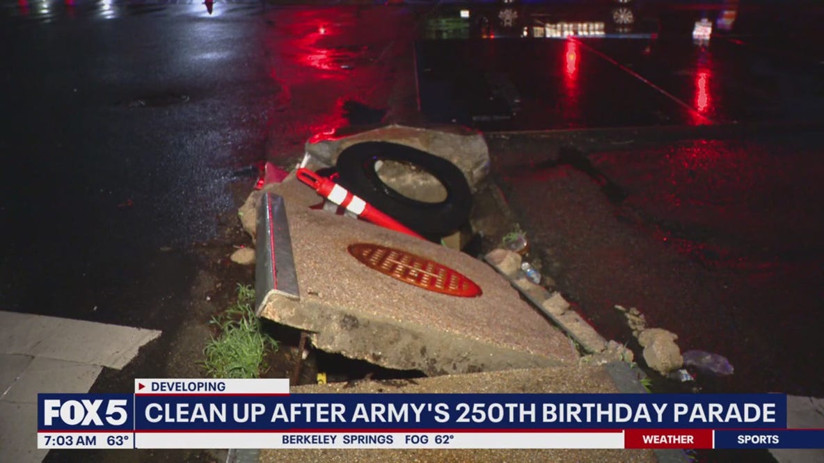 Cleanup underway after Army’s 250th birthday parade