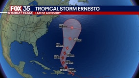 Tropical Storm Ernesto expected to intensify