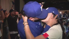 Dodgers fans celebrate World Series win