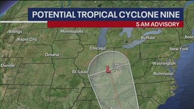 Potential Tropical Cyclone Nine latest