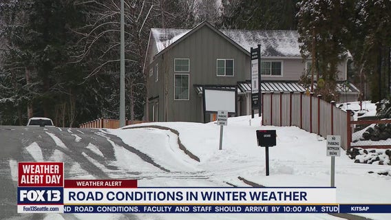 Snohomish County, WA roads hit with winter blast