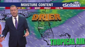 Tampa weather | afternoon rain coming from east