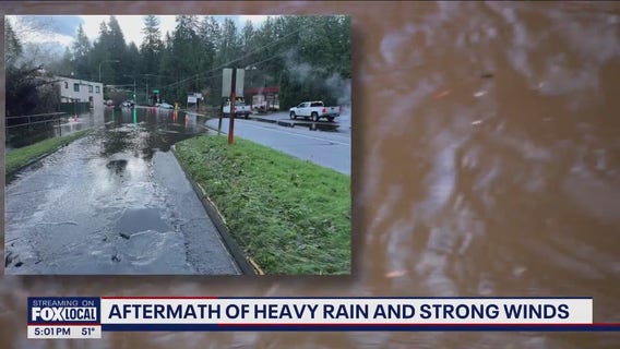Aftermath of heavy rain, strong winds in WA