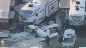 Plane crashes at NHRA Finals in Pomona