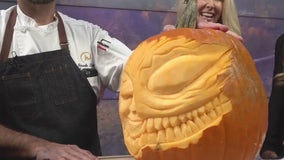 Pumpkin carving with Chef Ricky from Rosen Hotels