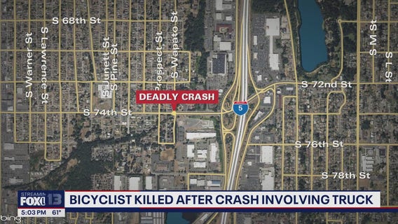 Bicyclist killed in Tacoma, WA crash