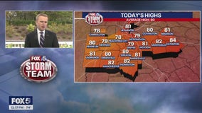 Tuesday midday weather forecast