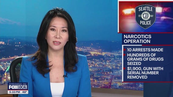 10 arrested in Seattle PD narcotics operation
