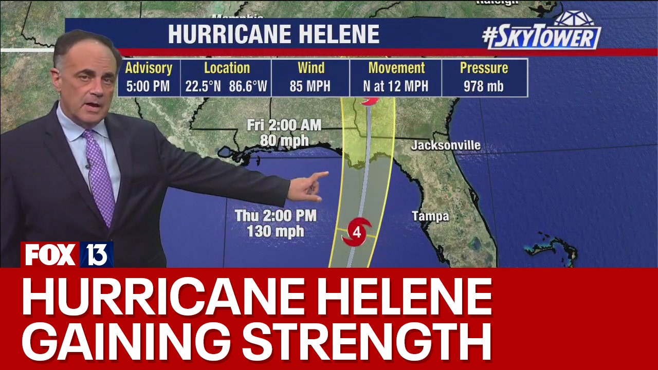 Hurricane Helene gaining strength as it moves toward Florida FOX 13