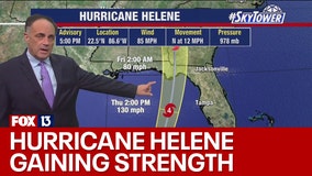 Hurricane Helene gaining strength as it moves toward Florida