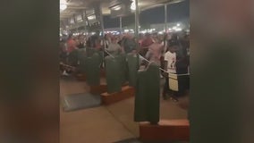 Chaos at Magic Kingdom after fight, popping noise