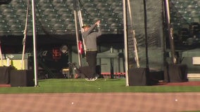 Oracle Park transforms into golf course