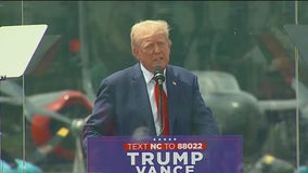 Trump holds first outdoor rally since assassination attempt with bulletproof glass