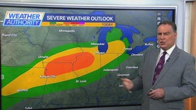 Chicago weather: Strong-to-severe storms possible this evening