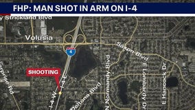 Man shot in arm while driving on I-4 in Deltona