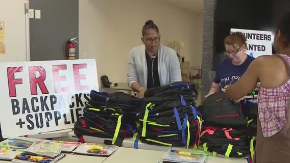 Glendale church helps with back-to-school supplies