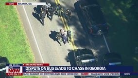 Bus leads police on high-speed chase