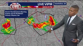 Severe thunderstorms in metro Atlanta