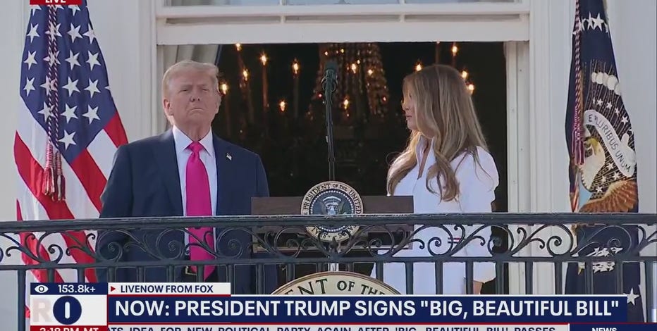 Trump signs 'big, beautiful' bill into law at White House July 4th picnic