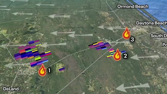 Wildfires break out across Volusia County as drought continues