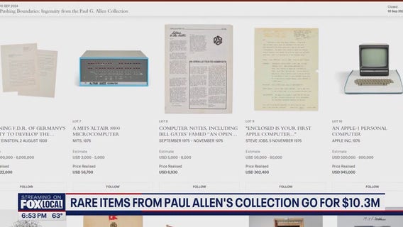 Paul Allen's rare artifacts net over $10M at auction