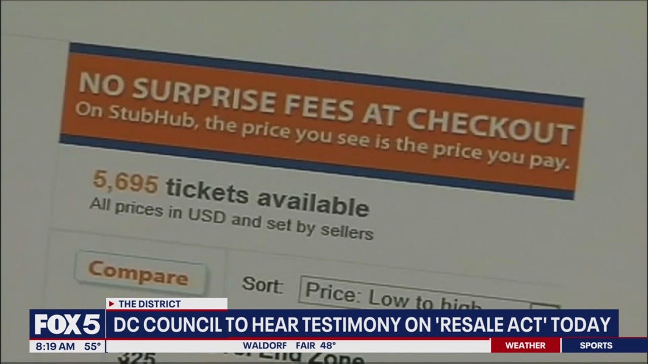 DC Council Considers Bill to Cap Concert Ticket Resale Prices