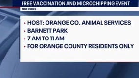 Free vaccination and microchipping event for dogs