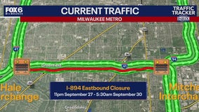 I-894 eastbound freeway closure this weekend