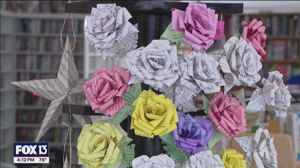 ‘Book Art and Other Oddities’ transforms pages from damaged books into works of art