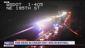 Fatal crash on I-405 blocks northbound lanes in Bothell