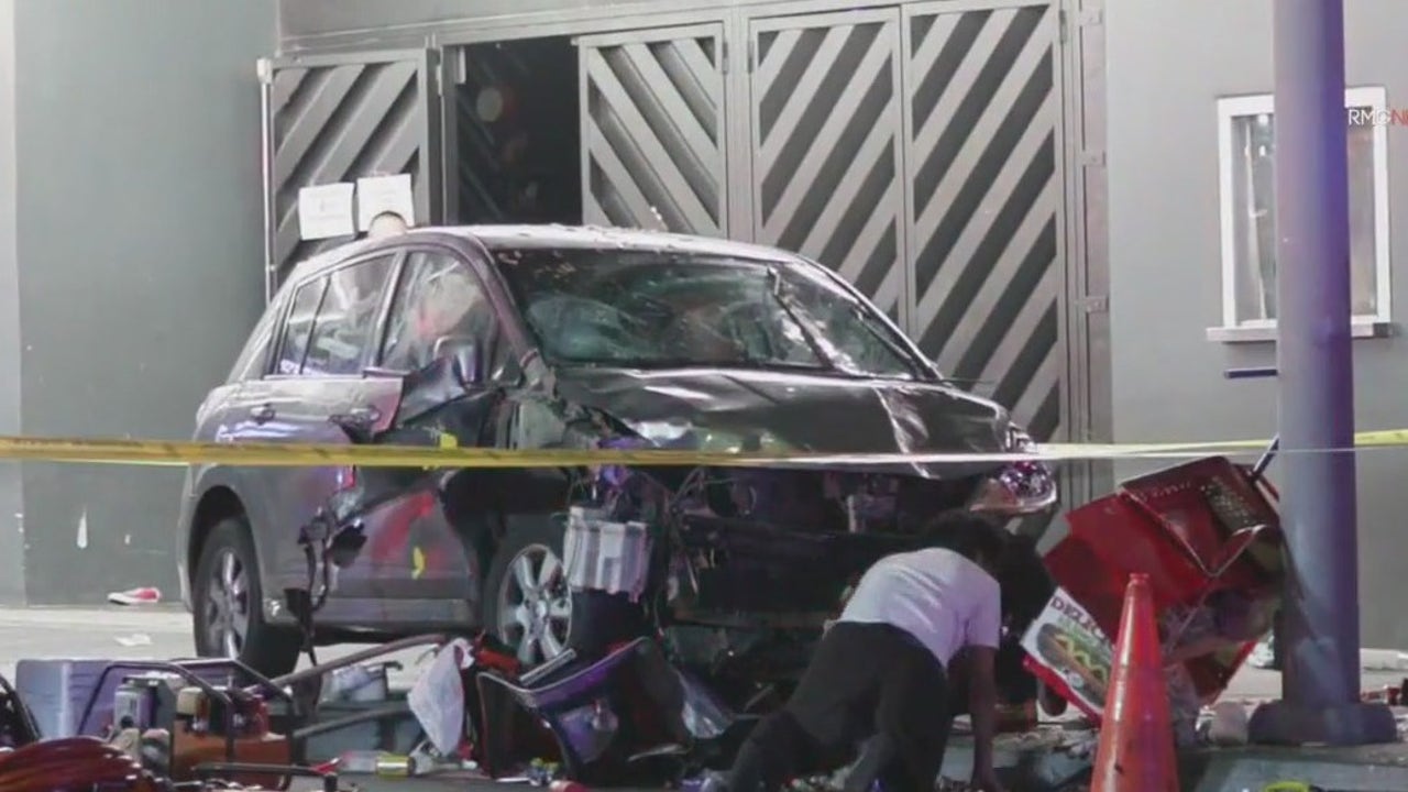 Car slams into crowd in East Hollywood; 30 hurt | FOX 11 Los Angeles