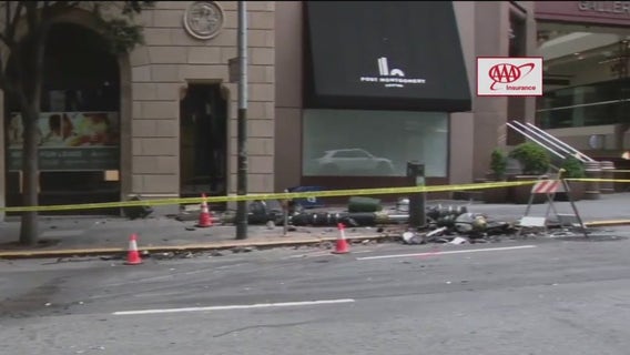 SFPD chase near Crocker Galleria ends in arrests, injuries