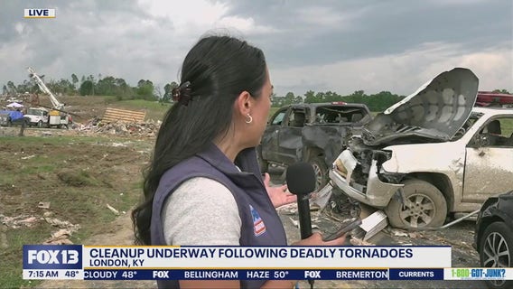 Severe weather moving toward Kentucky following deadly tornadoes