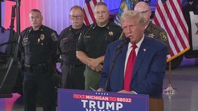 Trump talks law and order at Livingston County Sheriff's Office