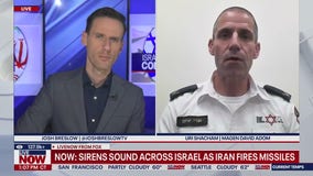 Sirens sound across Israel as Iran fires missiles