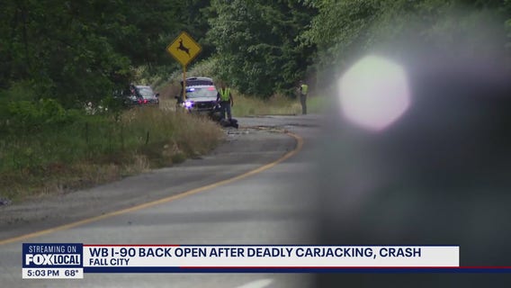 WB I-90 reopens after deadly carjacking, crash
