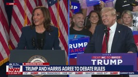 Trump says agreement reached for debate with Harris on Sept. 10