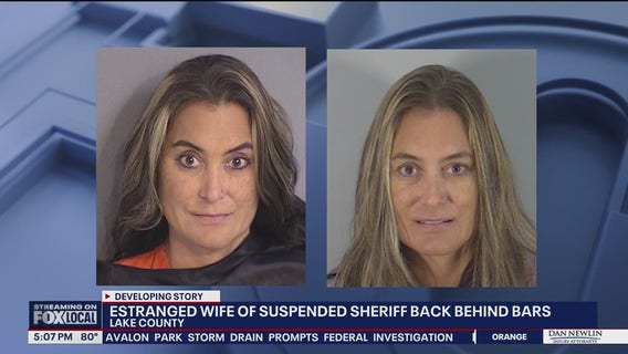 Robin Lopez, estranged wife of suspended sheriff, back in jail
