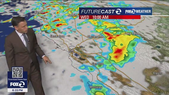 Monday sunshine turns to Wednesday rainfall