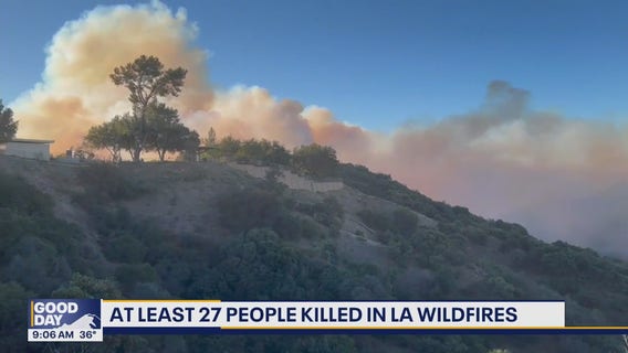 27 dead in CA wildfires