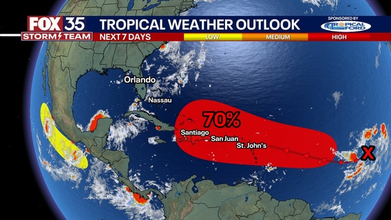 Tropical Storm Ernesto could form next week as forecasters increase chance of development for Atlantic system