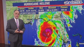 Hurricane Helene a category 3 storm