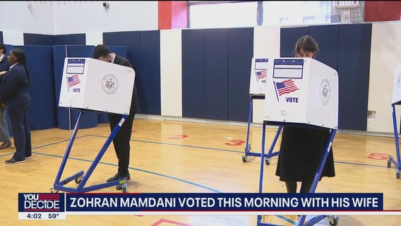 2025 election update: NYC mayoral candidates head to the polls with spouses, children