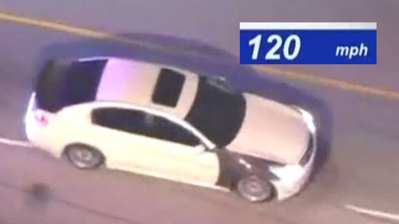 Police chase suspect clocked at 120 mph | FOX 11 Los Angeles