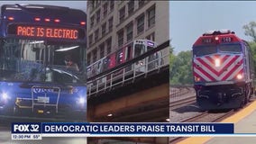 Illinois Dems celebrate $1.5B transit investment for Chicago area