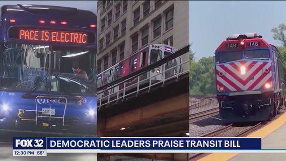 Illinois Dems celebrate $1.5B transit investment for Chicago area